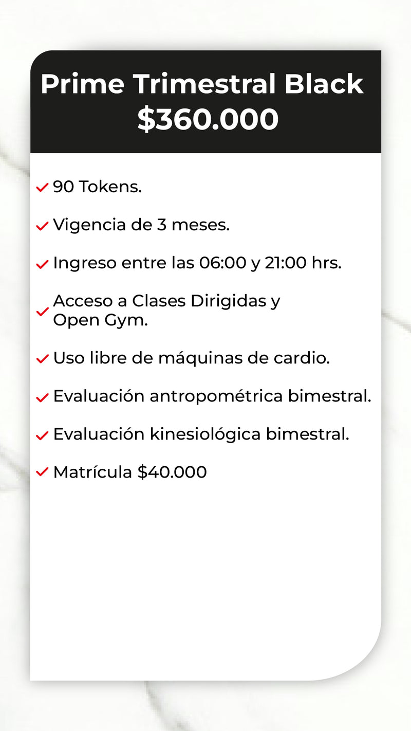 Prime Trimestral Estudio Sybellafit Black