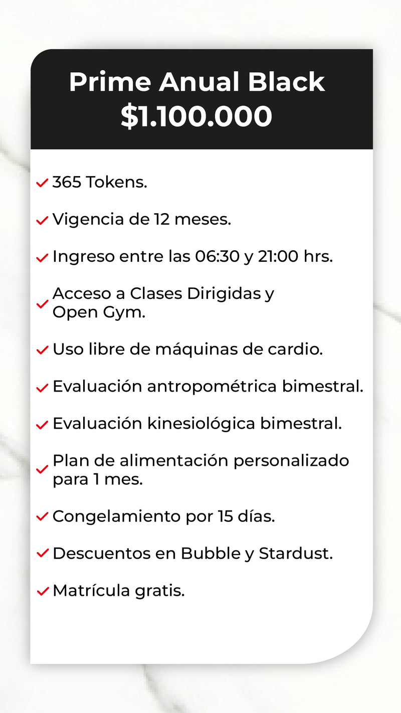Prime Anual Estudio Sybellafit Black