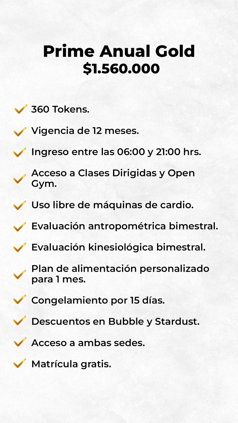 Prime Anual Estudio Sybellafit Gold