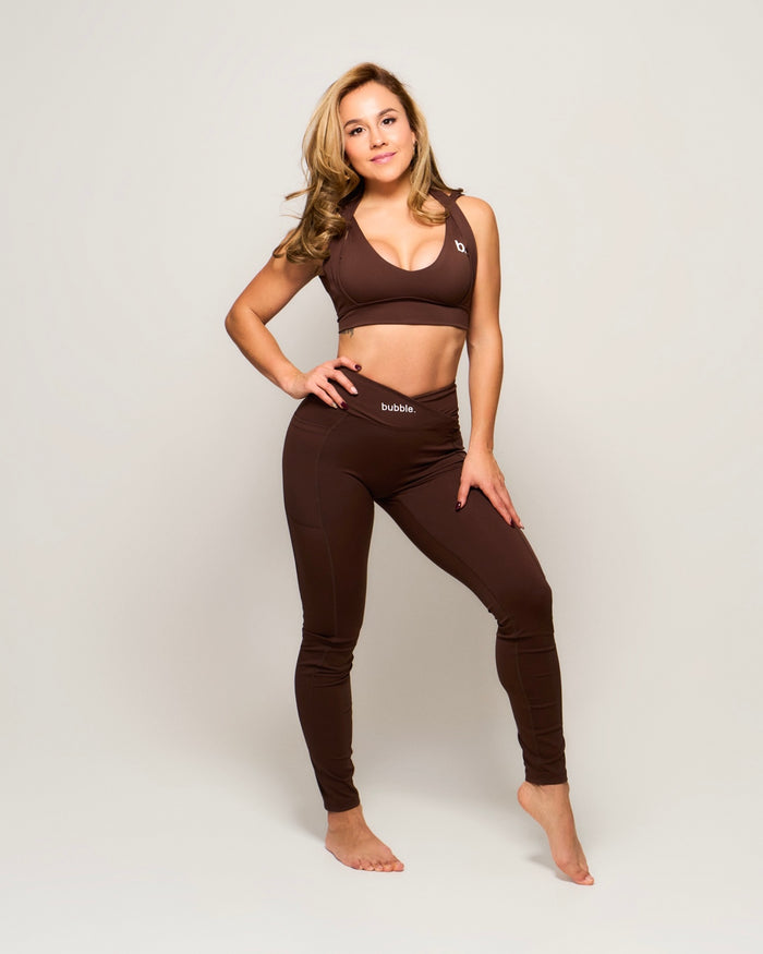 Leggings bubble brown