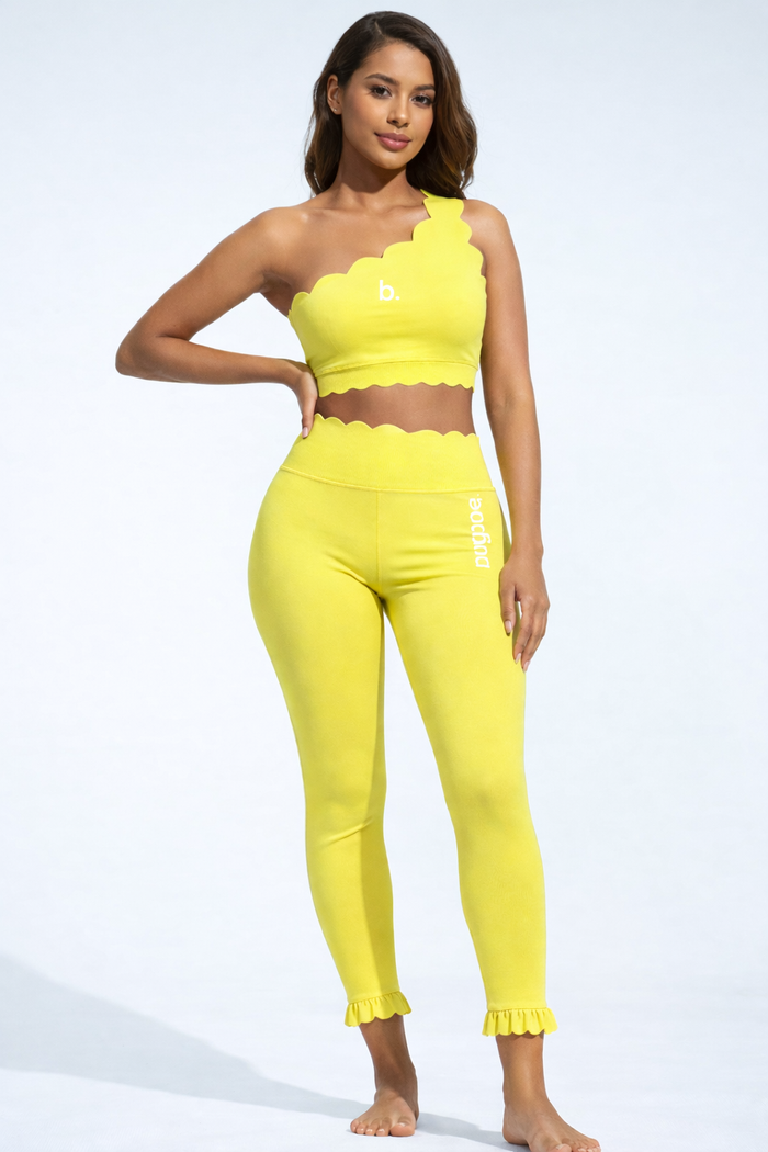 Yellow Ruffled Top